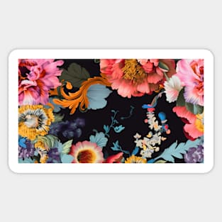 Colorful Flower Pattern V14 Sticker